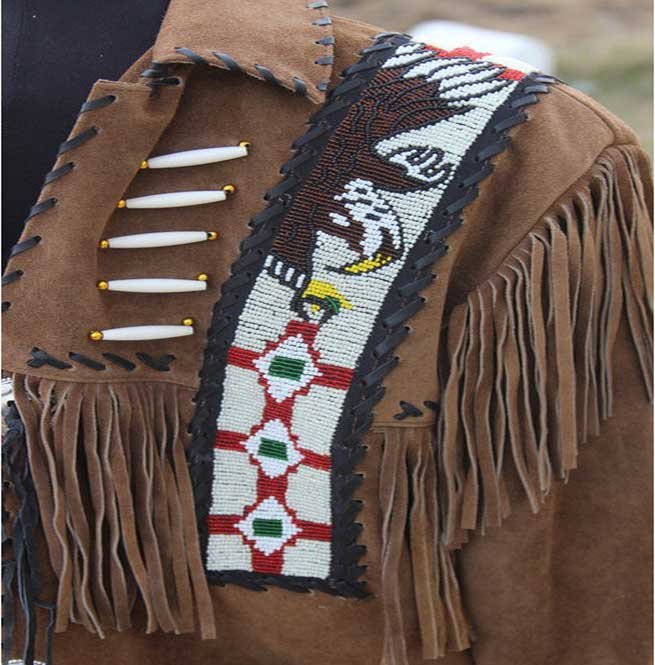 Brown Cowboy Suede Leather Jacket,New Cowboy Style Suede Jacket With Fringe - Image 4