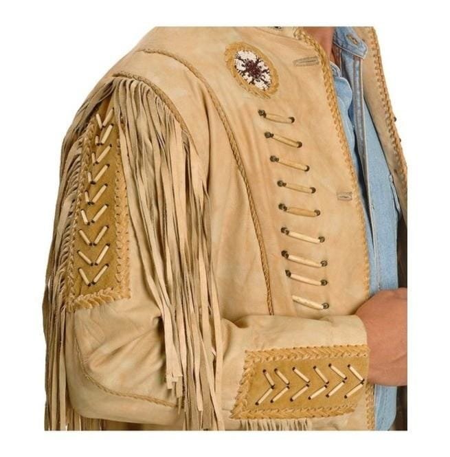 Cowboy Suede Leather Jacket Western Coat, Suede Leather, Cowboy Jacket - Image 3
