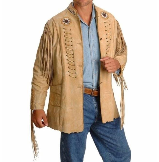 Cowboy Suede Leather Jacket Western Coat, Suede Leather, Cowboy Jacket