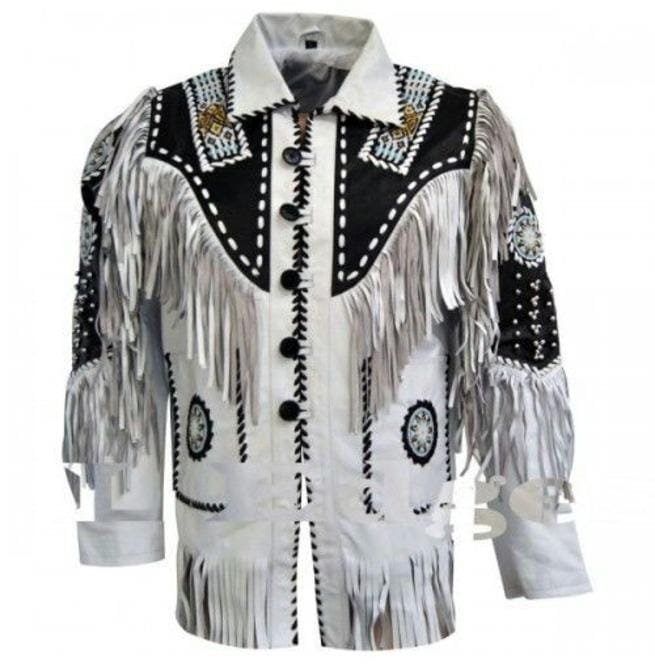 Eagle Beads Western Cowboy Jacket, Fringes Jacket For Men, Suede Jacket - Image 4