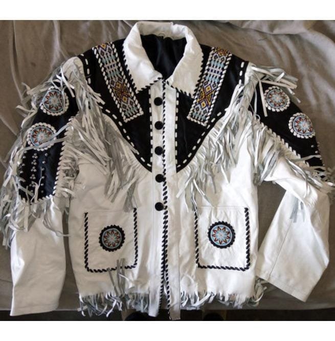 Eagle Beads Western Cowboy Jacket, Fringes Jacket For Men, Suede Jacket - Image 2