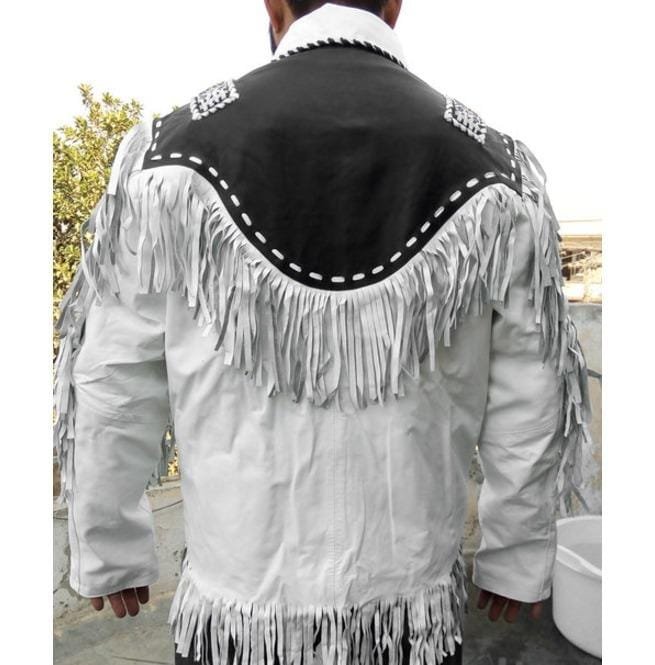 Eagle Beads Western Cowboy Jacket, Fringes Jacket For Men, Suede Jacket - Image 3
