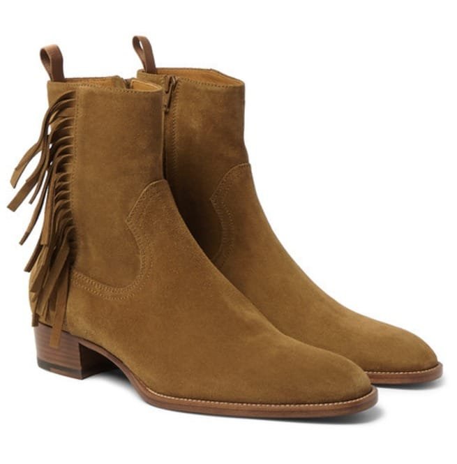 Ankle high boot suede boots