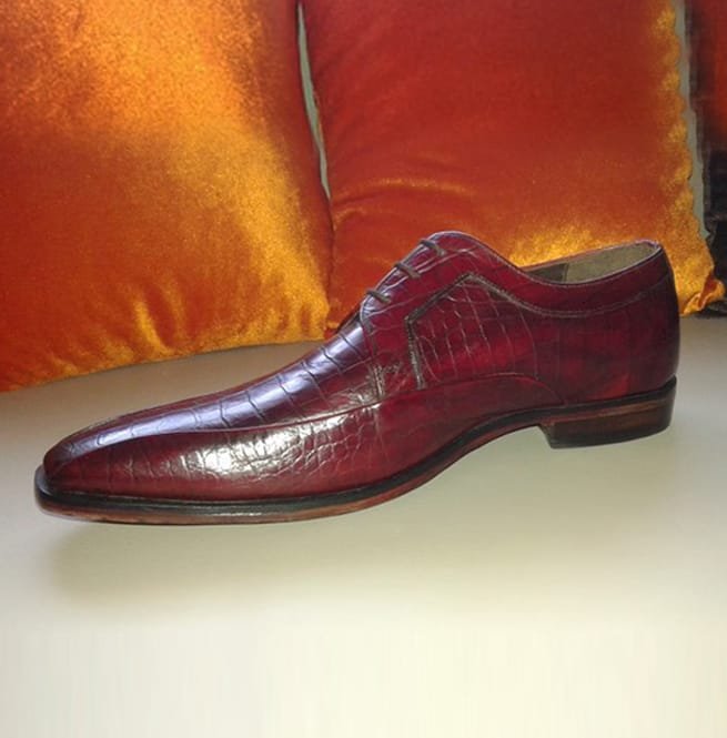 Handmade Maroon Leather Shoes, Leather Shoes For Men, Lace Up Dress Shoes - Image 6