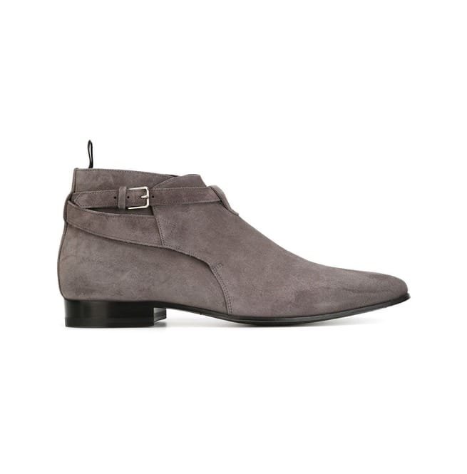 Handmade Men Ankle Boots, Gray Suede Boots For , Leather Boots For - Image 4