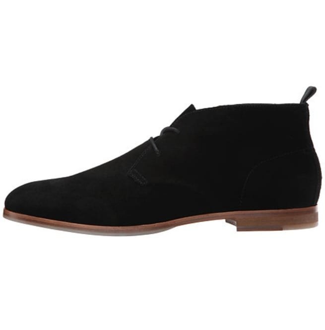 Handmade Men Black Boots, Chukka Boots For , Suede Leather Boot - Image 4