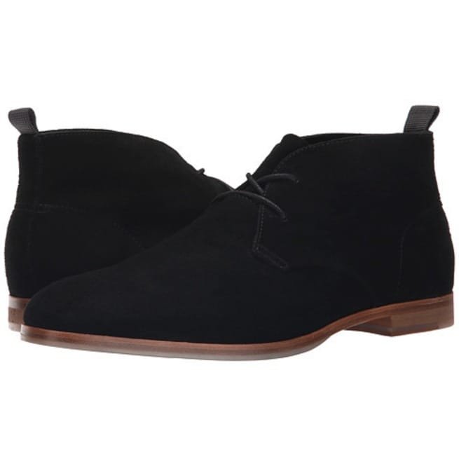 Handmade Men Black Boots, Chukka Boots For , Suede Leather Boot