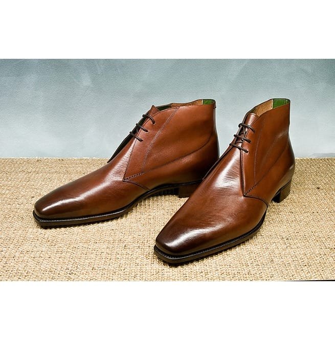 Handmade Men Brown Chukka Leather Boots, Ankle Boots, Leather Boots