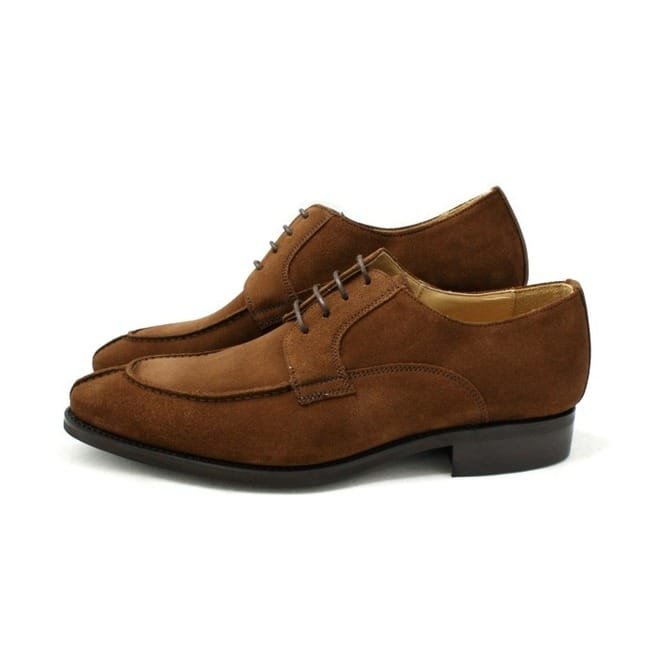 Handmade Men Brown Shoes, Suede Leather Shoes For , Lace Up Leather - Image 2