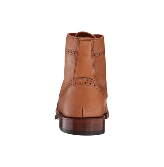 Handmade Men Brown Wingtip Leather Boot, Brogue Leather Boots - Image 4