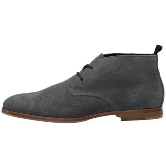 Handmade Men Gray Boots, Chukka Boots For , Suede Leather Boot - Image 2