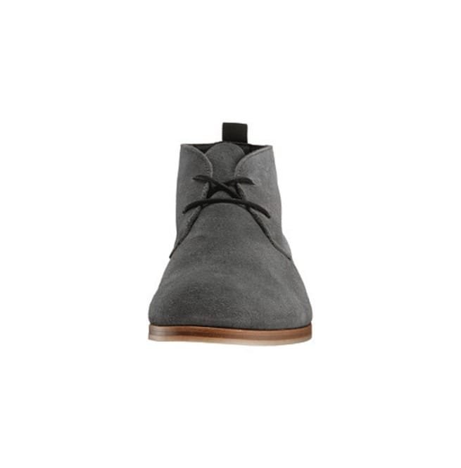Handmade Men Gray Boots, Chukka Boots For , Suede Leather Boot - Image 3