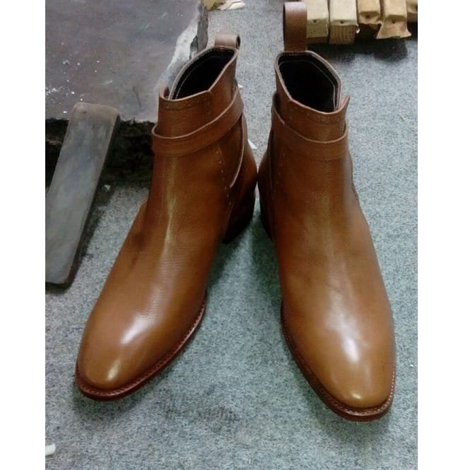 Handmade Men Jodhpur Leather Boots For , Leather Chelsea Boot