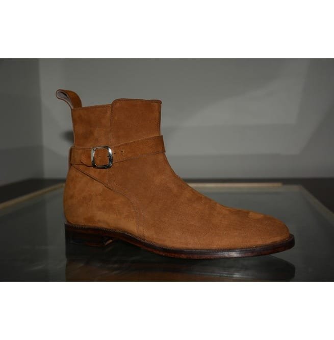 Handmade Men Jodhpur Leather Boots For , Suede Leather Chelsea Boot - Image 2