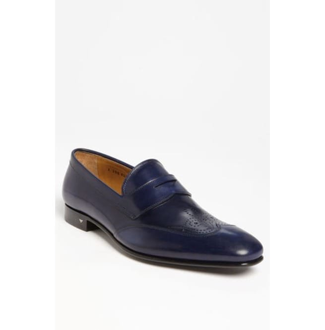 Handmade Men Navy Blue Leather Shoes, Moccasin Shoes For , Leather Shoes