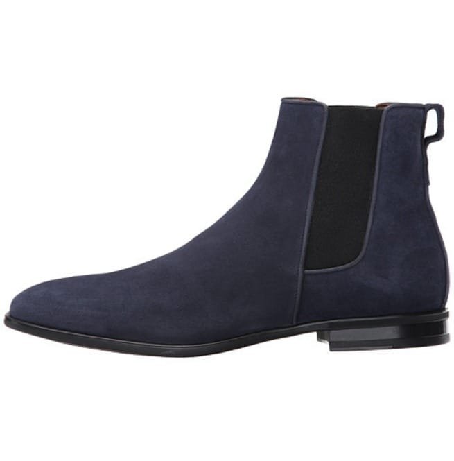 Handmade Navy Blue Chelsea Boots, Suede Leather Boot For Men, Boots - Image 3