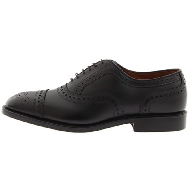 Handmade Oxford Brogue Style Shoes, Men Leather Shoes, Black Leather Shoe - Image 3