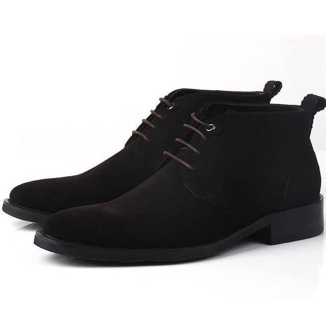 Handmademen Black Boots, Chukka Boots For Men, Ankle Leather Boots