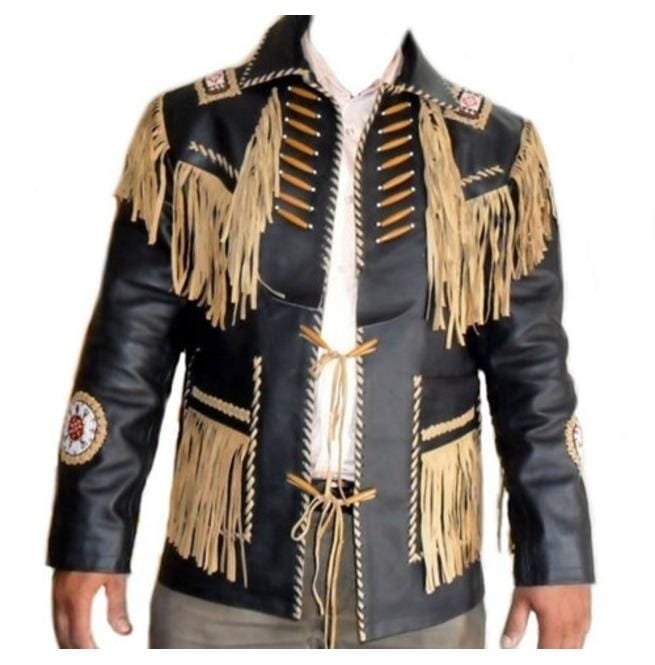 Leather Jacket Western Wear Cowboy, Mens Suede Leather Jacket Western Wear