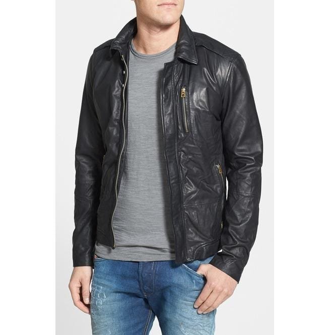 Mens Leather Jacket, Mens Black Jacket, Men's Motorcycle Leather Jacket
