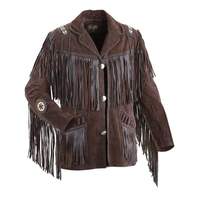 Mens Suede Leather Jacket Western Wear Cowboy, Men Suede Leather Jacket
