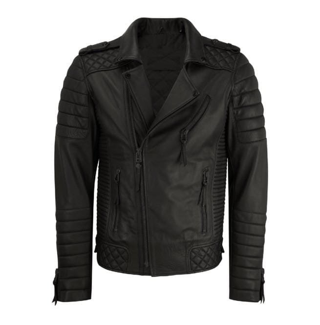 New Men Fashion Trend Black Motorcycle Leather Jacket, Biker Fashion