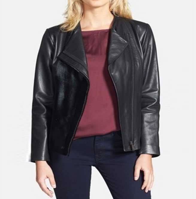 New Womens Genuine Leather Jacket, Women Biker Leather Jacket, Biker Jacket