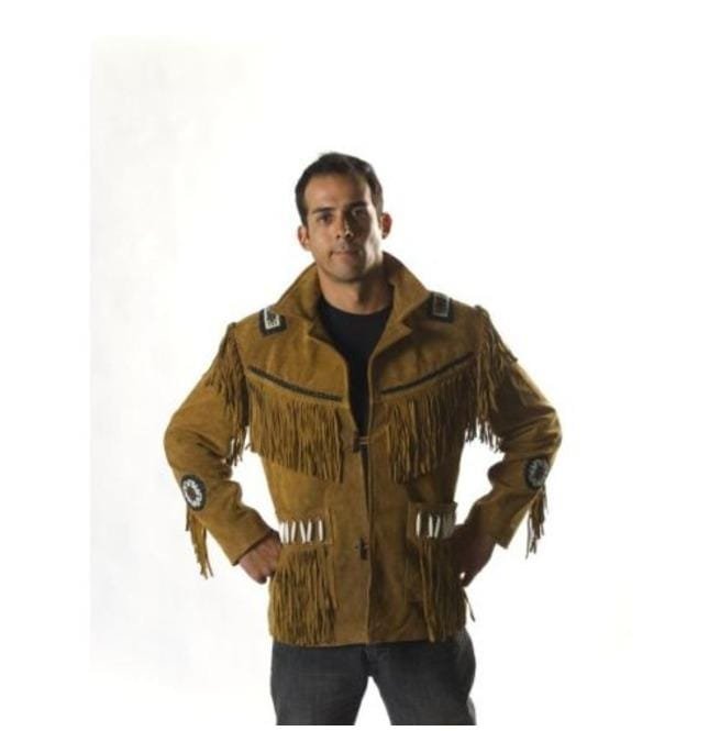 Suede Leather Jacket Western Wear, Men Cowboy Suede Leather Jacket, Jacket