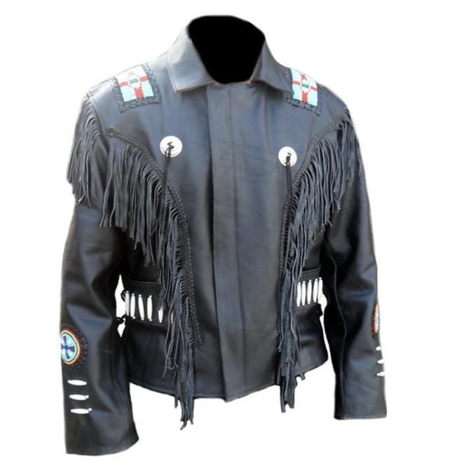 Western Cowboy Black Suede Leather Leather, Cowboy Jacket, Black Jacket Men