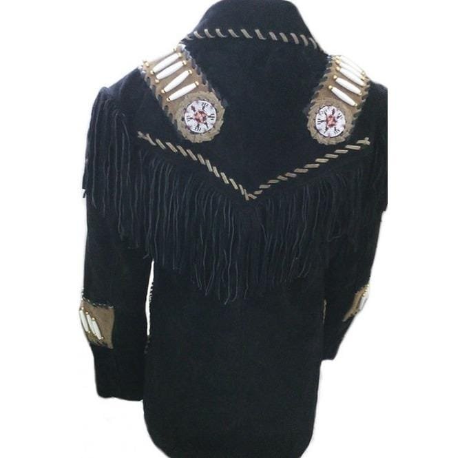 Western Cowboy Suede Leather Jacket, Cowboy Jacket, Fringes Jacket For Men, - Image 2