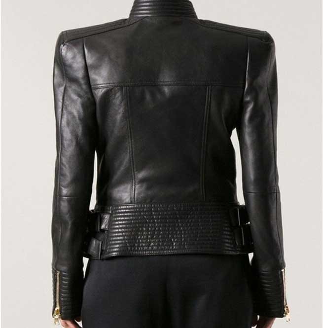 Women Black Leather Jacket, Leather Jackets For , Fashion Jacket - Image 2