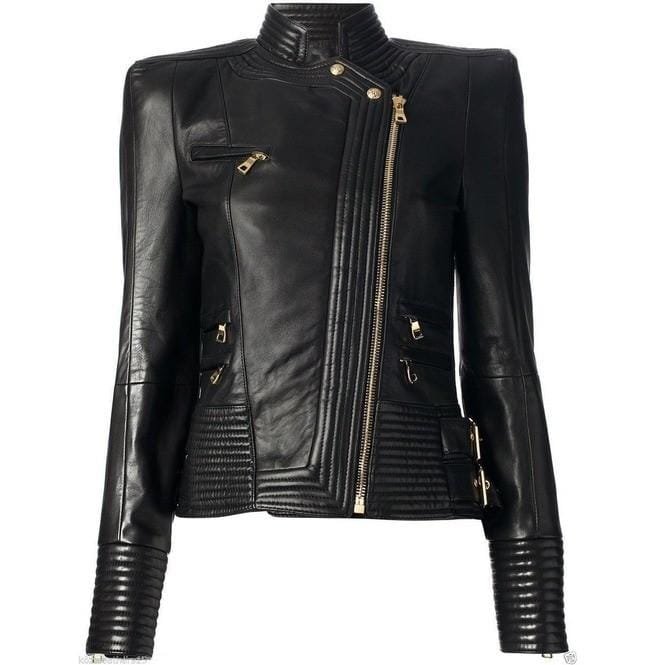 Women Black Leather Jacket, Leather Jackets For , Fashion Jacket
