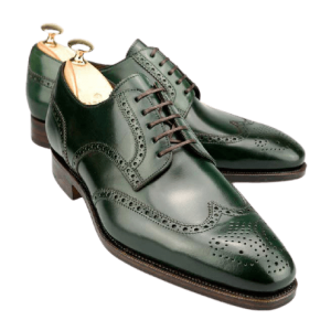 handmade_men_derby_green_shoes_dress_formal_leather_shoes_wingtip_brogue__dress_shoes